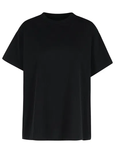 Mm6 Maison Margiela Black Cotton T-shirt