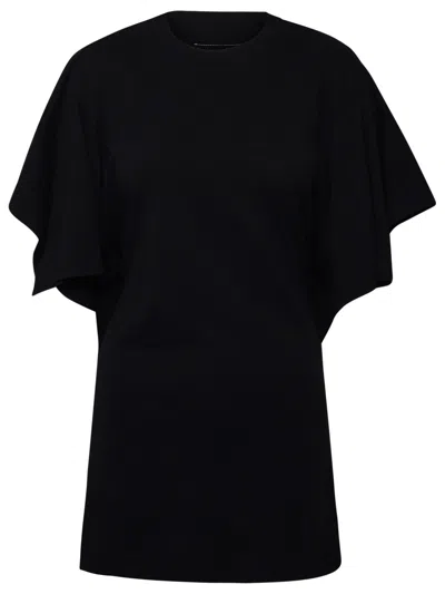 Mm6 Maison Margiela Black Cotton T-shirt In Gray