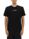 Mm6 Maison Margiela Numeric Signature Mm6 T-shirt Black In Black