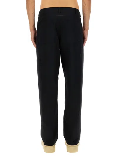 Mm6 Maison Margiela Black Cotton Trousers