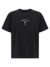 Mm6 Maison Margiela Signature Embroidered Logo Graphic T-shirt In Black