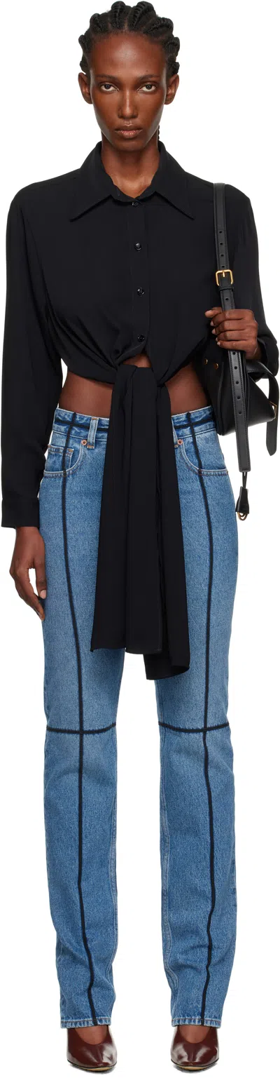 Mm6 Maison Margiela Black Dual-wear Shirt
