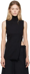 MM6 MAISON MARGIELA BLACK ELONGATED TANK TOP