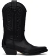 Mm6 Maison Margiela Mm6 By Maison Margiela Pointed Toe High Shaft Black Boots In Black
