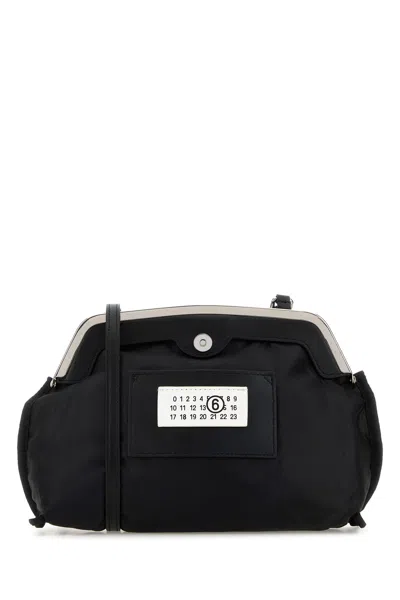 Mm6 Maison Margiela Black Fabric Inside-out Clutch