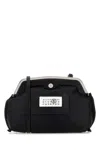 Mm6 Maison Margiela Black Fabric Inside-out Clutch In Black