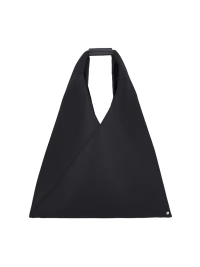 Mm6 Maison Margiela Black Fabric Japanese Handbag