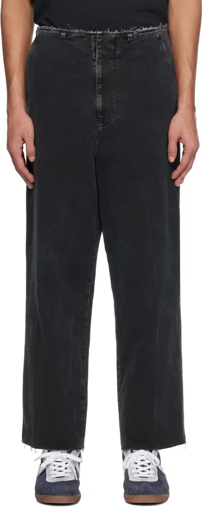Mm6 Maison Margiela Black Faded Jeans In 900 Black