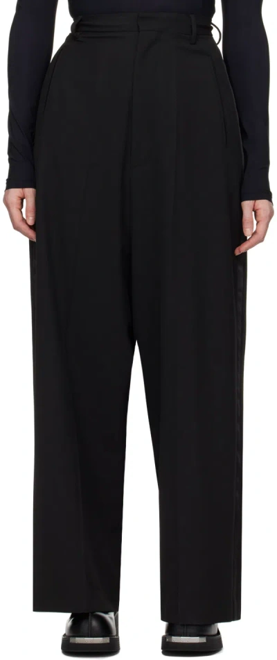 Mm6 Maison Margiela Black Five-pocket Trousers In 900 Black