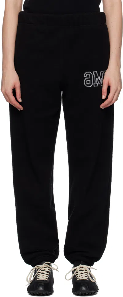 Mm6 Maison Margiela Black Fleece Sweatpants