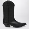 Mm6 Maison Margiela Mm6 By Maison Margiela Pointed Toe High Shaft Black Boots In Black