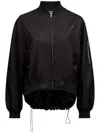 Mm6 Maison Margiela Numbers-print Bomber Jacket In Black