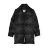 Mm6 Maison Margiela Mm6 By Maison Margiela Short Asymmetrical Down Jacket In Polyamide