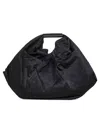 Mm6 Maison Margiela Black Japanese Draped Tote Bag In Black