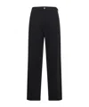Mm6 Maison Margiela Black Jersey Five-pocket Trousers In Black