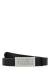 Mm6 Maison Margiela Mm6 By Maison Margiela Black Leather Belt In Black