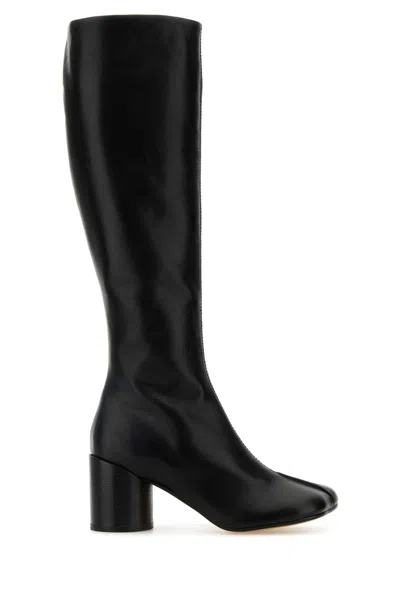 MM6 MAISON MARGIELA MM6 MAISON MARGIELA BLACK LEATHER BOOTS