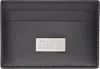Mm6 Maison Margiela Black Leather Card Holder In T8013 Black