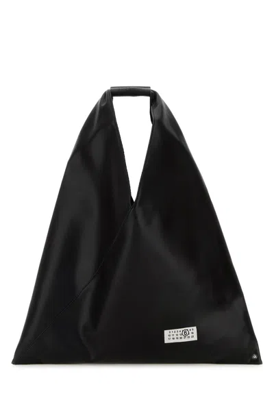 Mm6 Maison Margiela Black Leather Japanese Handbag