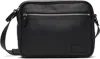 Mm6 Maison Margiela Textured Leather Messenger Bag In Black