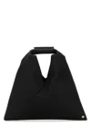 Mm6 Maison Margiela Triangle Small Graphic-print Tote In Black