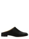 Mm6 Maison Margiela Mm6 By Maison Margiela Black Leather Slippers