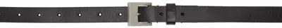 Mm6 Maison Margiela Black Logo Belt In T8013 Black