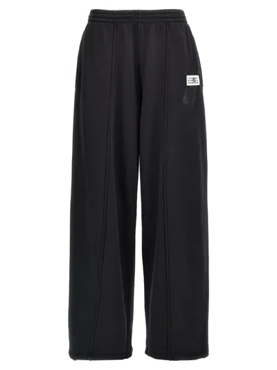 MM6 MAISON MARGIELA BLACK LOGO JOGGERS