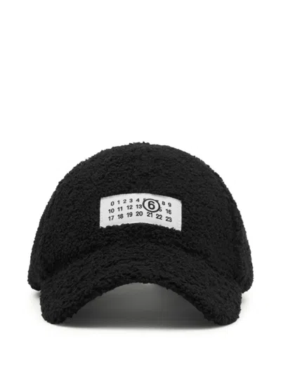 Mm6 Maison Margiela Reversible Teddy Cap In Black