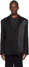 MM6 MAISON MARGIELA BLACK LOGO PATCH BLAZER