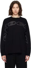 Mm6 Maison Margiela Long Sleeve T-shirt In Black