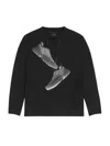 Mm6 Maison Margiela Mm6 X Salomon Edition Sneaker Print T-shirt Black In Black