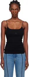 Mm6 Maison Margiela Signature Numeric Tank Top In Black
