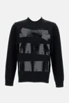 Mm6 Maison Margiela Relaxed Fit Sweater With Tape Detail In Black