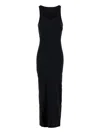 Mm6 Maison Margiela Sleeveless Midi Dress In Black