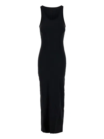 MM6 MAISON MARGIELA BLACK MINIMALIST DRESS