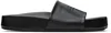 Mm6 Maison Margiela Black Nappa Leather Sandals