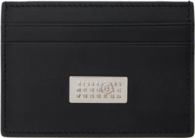 Mm6 Maison Margiela Black Numeric Card Holder