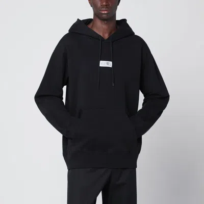Mm6 Maison Margiela Black Numeric Cotton Hoodie