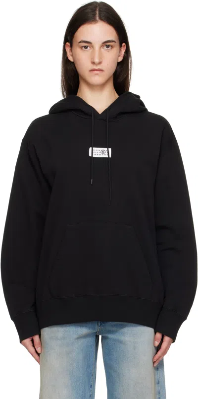 MM6 MAISON MARGIELA BLACK NUMERIC HOODIE