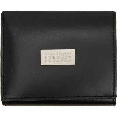 Mm6 Maison Margiela Black Numeric Wallet In T8013 Black