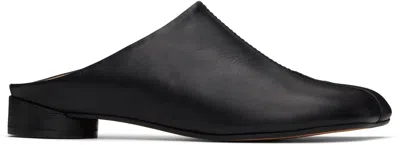 Mm6 Maison Margiela Black Pinched Seam Mules In T8013 Black