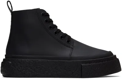 MM6 MAISON MARGIELA BLACK PLATFORM SNEAKERS