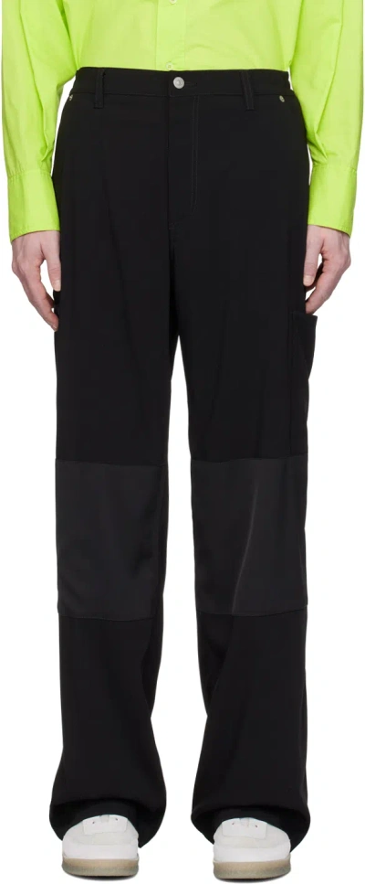 Mm6 Maison Margiela Black Pocket Trousers In 900 Black