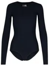 Mm6 Maison Margiela Numeric Signature Body Woman Black In Black