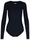 Mm6 Maison Margiela Numeric Signature Body Woman Black In Black