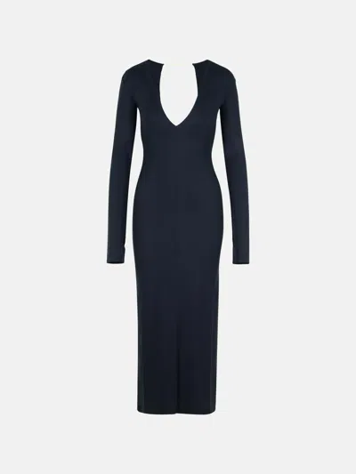 Mm6 Maison Margiela Black Polyamide Blend Dress