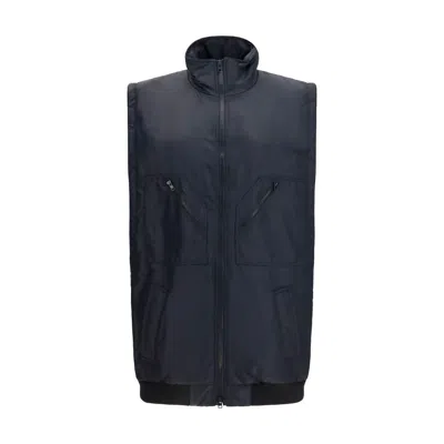 Mm6 Maison Margiela Black Polyamide Sleeveless Jacket