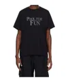 Mm6 Maison Margiela Black 'pool For Fun' T-shirt In Black