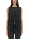 Mm6 Maison Margiela Mm6 By Maison Margiela Black Regular Fit Vest In Black